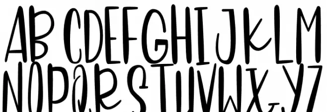 Sweet Panda Font UPPERCASE