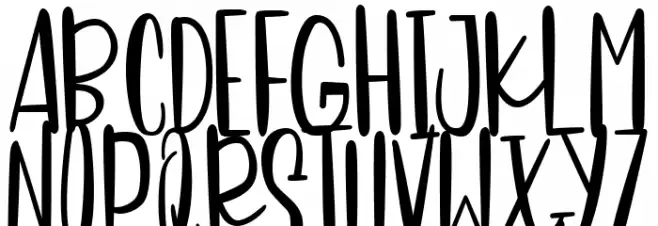 Sweet Panda Schriftart Groß