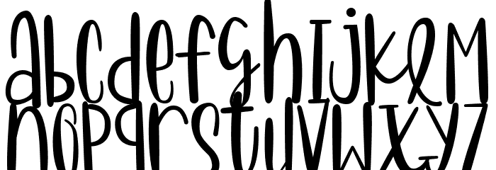 Sweet Panda Font LOWERCASE