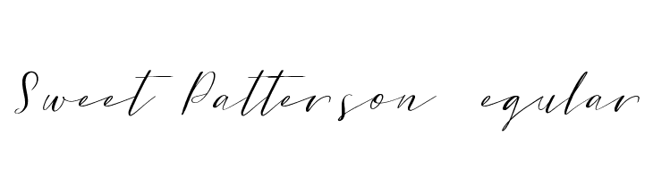 Sweet Patterson DEMO Regular  font caratteri gratis