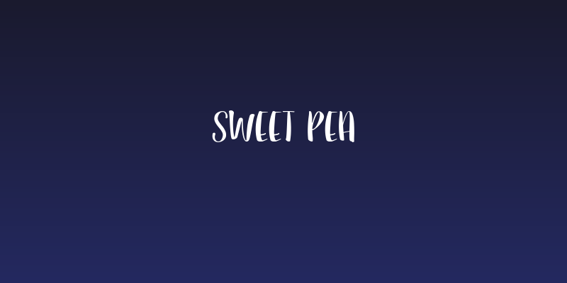 Sweet Pea Social Header