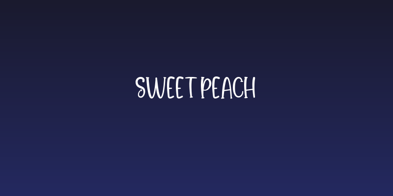 Sweet Peach Social Header