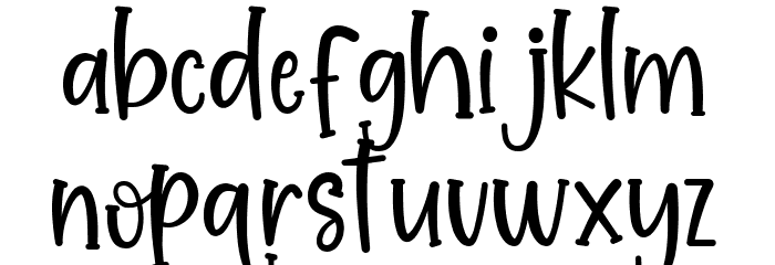 Sweet Peach Font LOWERCASE