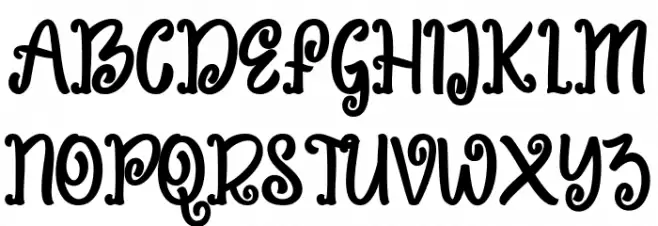 Sweet Peas Schriftart Groß