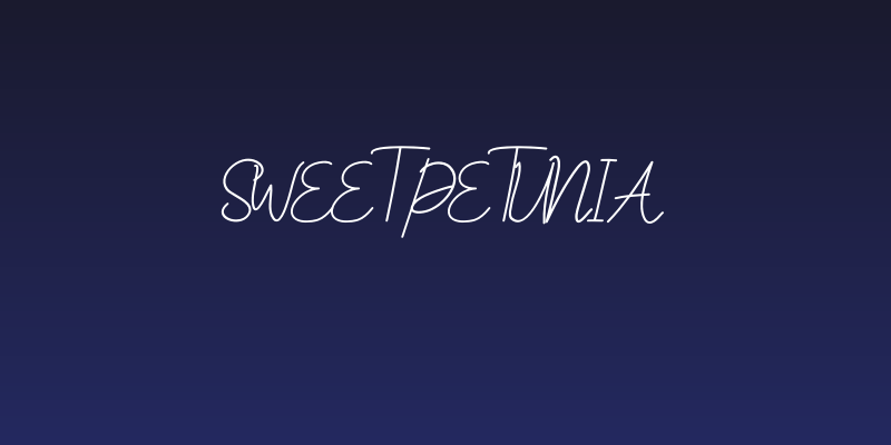 Sweet Petunia Social Header