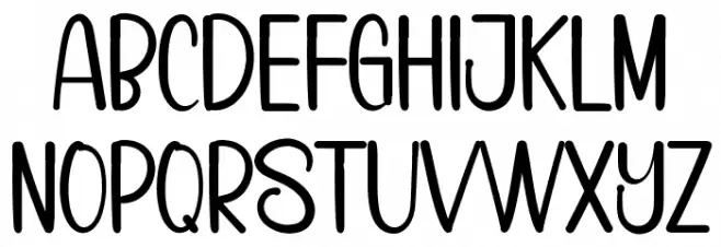 Sweet Planner फ़ॉन्ट अपरकेस