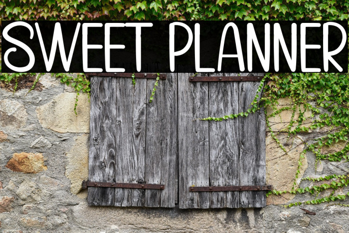 Sweet Planner Example 2