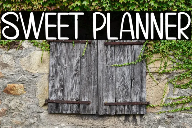 Sweet Planner Example 2