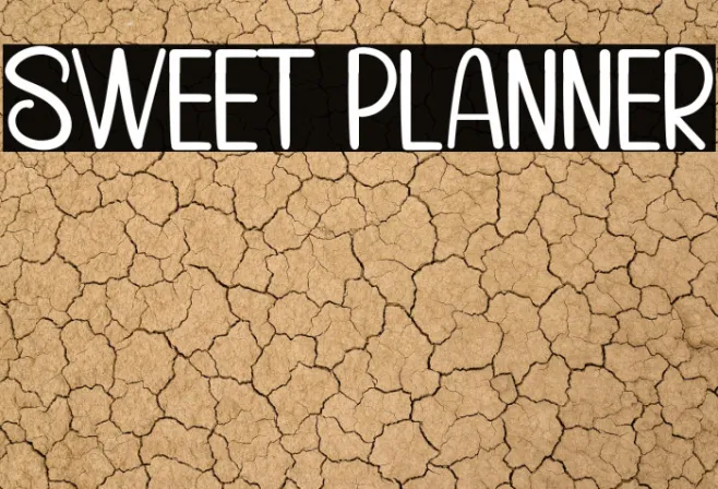 Sweet Planner Example 3