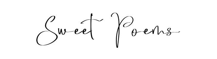 Sweet Poems  Frei Schriftart Herunterladen