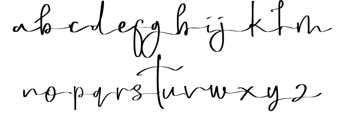 Sweet Poems Font LOWERCASE