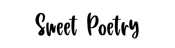 Sweet Poetry  フリーフォントのダウンロード