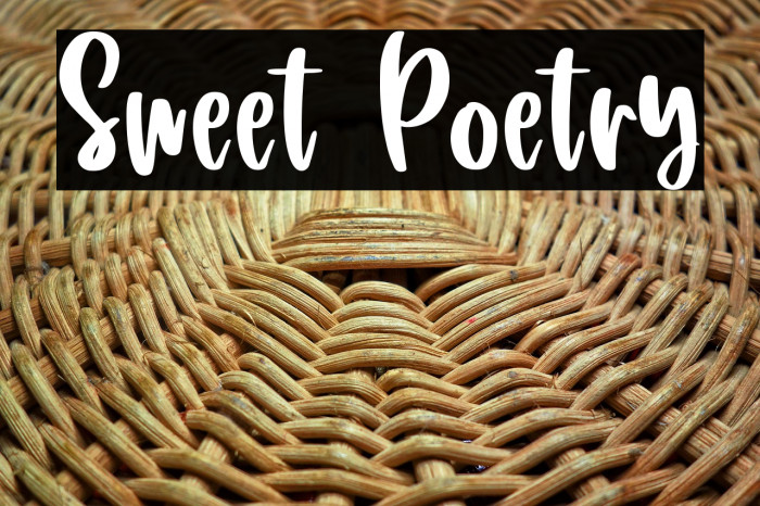 Sweet Poetry Example 1