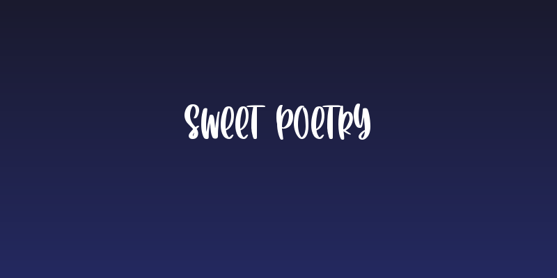 Sweet Poetry Social Header