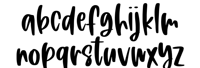 Sweet Poetry Font LOWERCASE