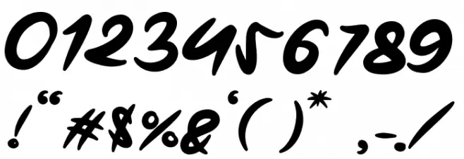 Sweet Puppy Font OTHER CHARS