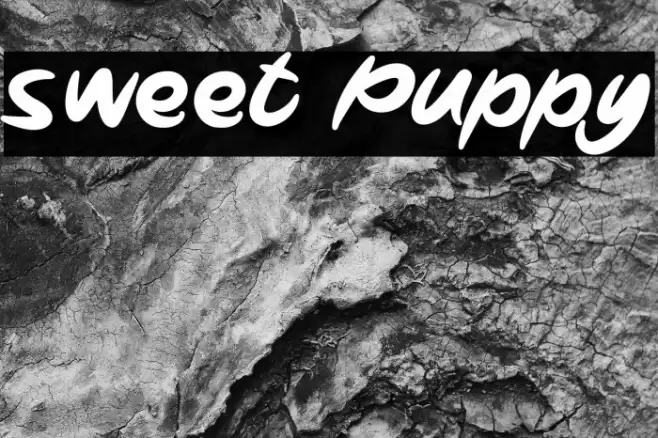 Sweet Puppy Font examples