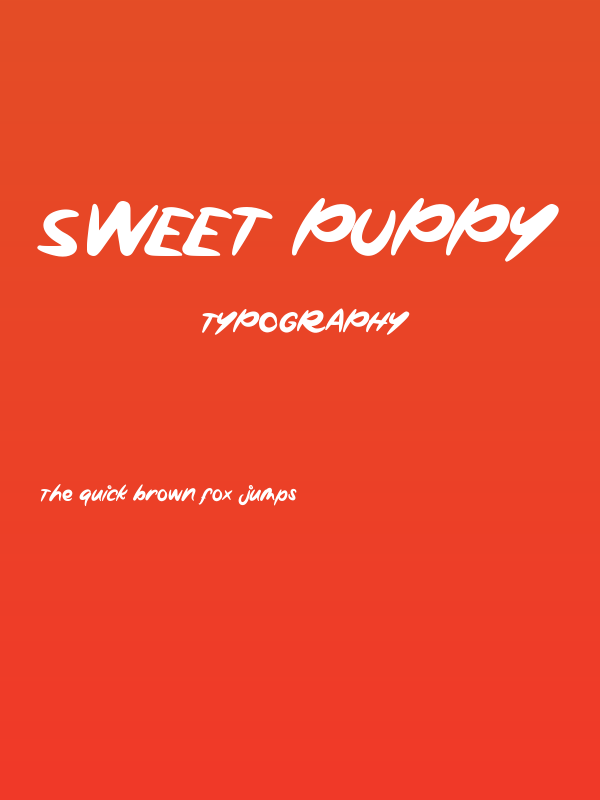 Sweet Puppy Poster