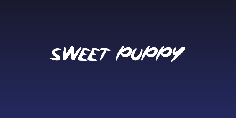 Sweet Puppy Social Header