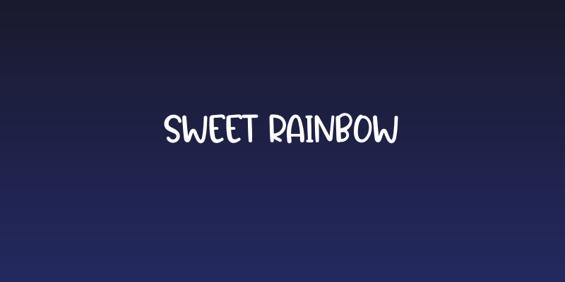 Sweet RAINBOW Social Header