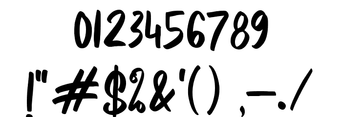 Sweet Raspberry Font OTHER CHARS