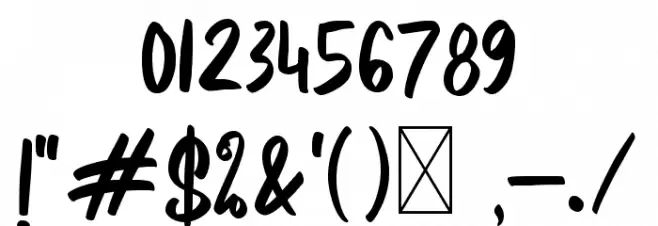 Sweet Raspberry Font OTHER CHARS