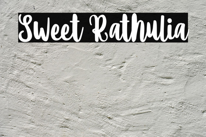 Sweet Rathulia Font examples