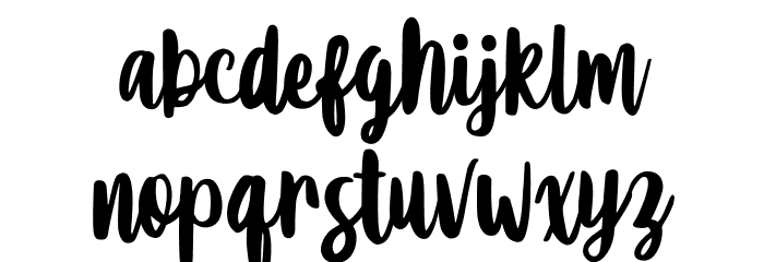 Sweet Rathulia Font LOWERCASE