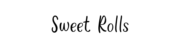 Sweet Rolls  Frei Schriftart Herunterladen