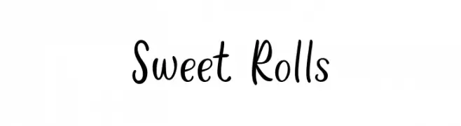 Sweet Rolls  تنزيل الخطوط