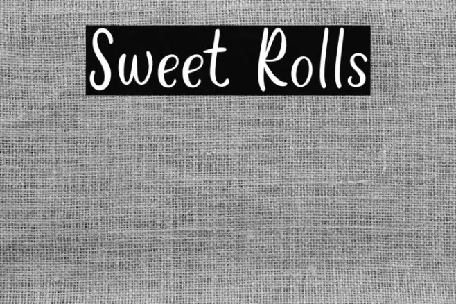 Sweet Rolls Font examples