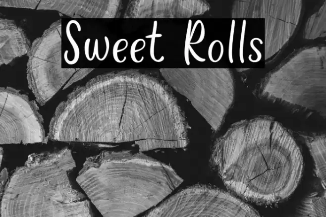 Sweet Rolls Font examples