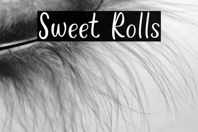 Sweet Rolls Font examples