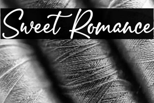Sweet Romance Fonte examples