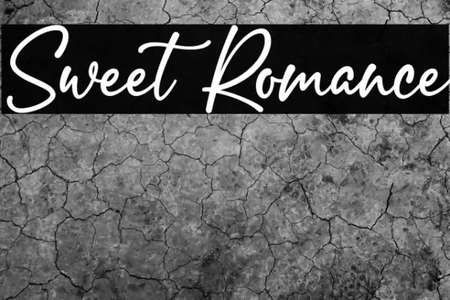 Sweet Romance Fonte examples
