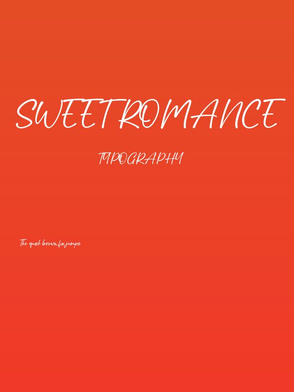 Sweet Romance Poster