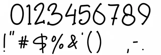 Sweet Romantic Font OTHER CHARS