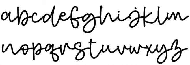 Sweet Romantic Font LOWERCASE