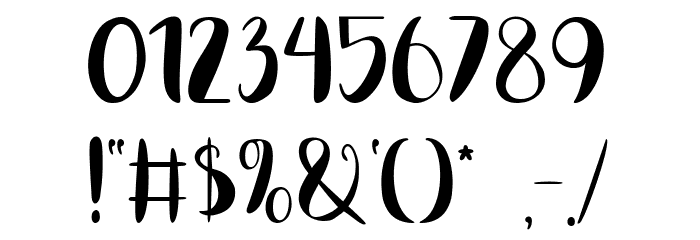 Sweet Rosmalia Font OTHER CHARS