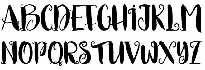 Sweet Rosmalia Schriftart Groß