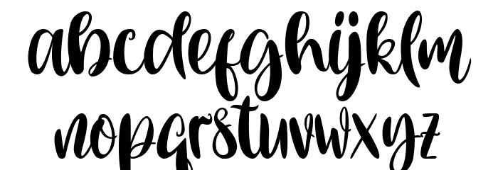 Sweet Rosmalia Font LOWERCASE
