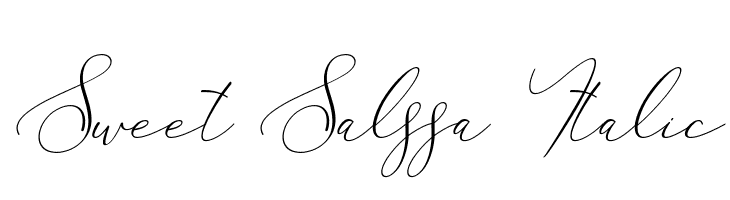 Sweet Salssa Italic  Скачать бесплатные шрифты