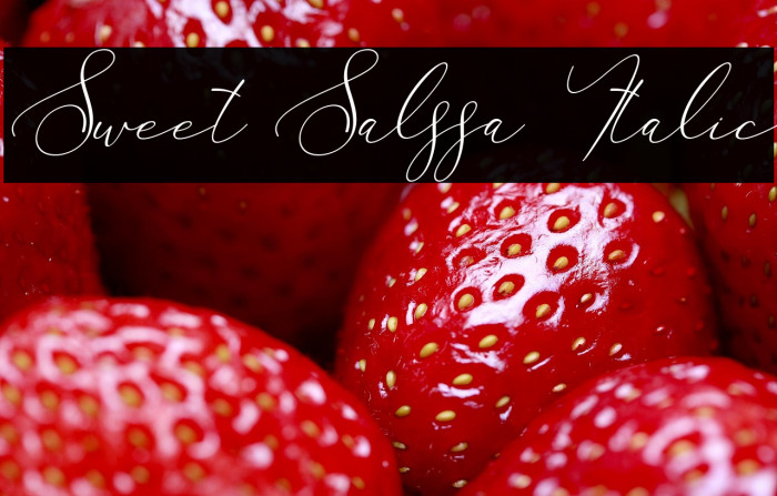 Sweet Salssa Italic Example 1