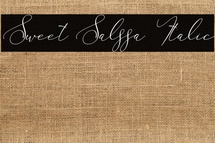 Sweet Salssa Italic Example 2