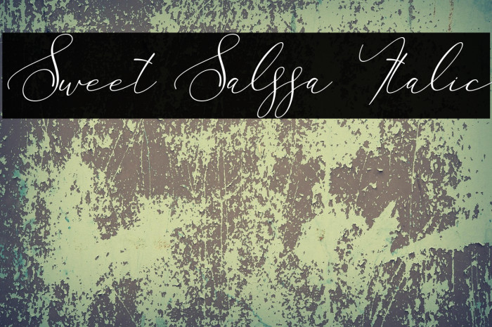 Sweet Salssa Italic Example 3