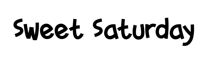 Sweet Saturday  لخطوط تنزيل