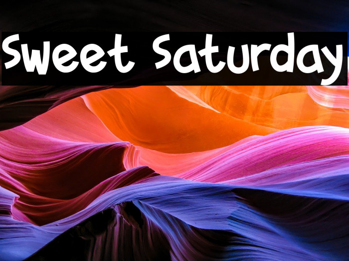 Sweet Saturday Example 1