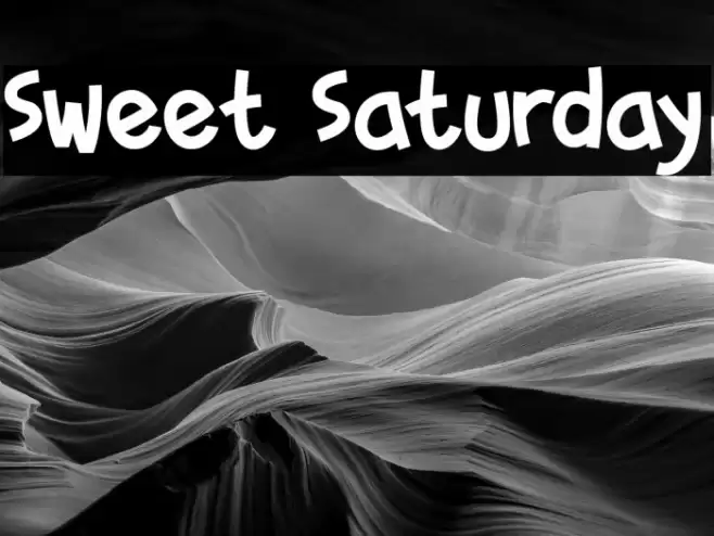 Sweet Saturday Font examples