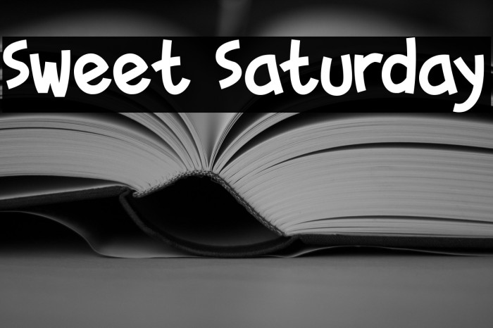 Sweet Saturday Example 3