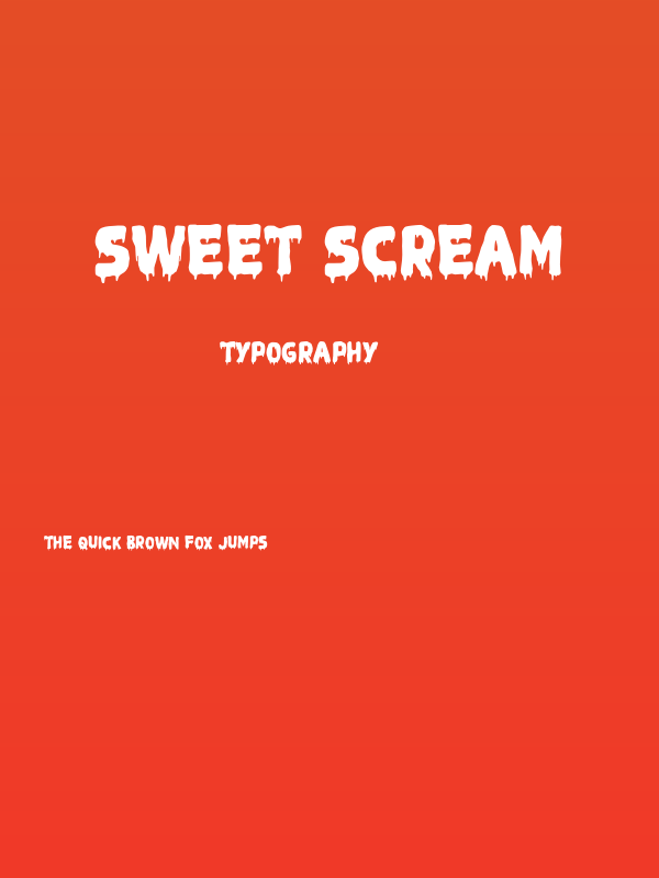 Sweet Scream Poster